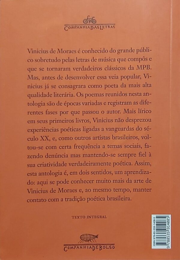 Antologia poética [Paperback] Moraes, Vinicius de