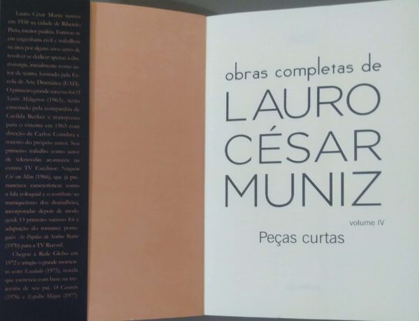 Obras completas de Lauro César Muniz SEM CAIXA - 4 Volumes