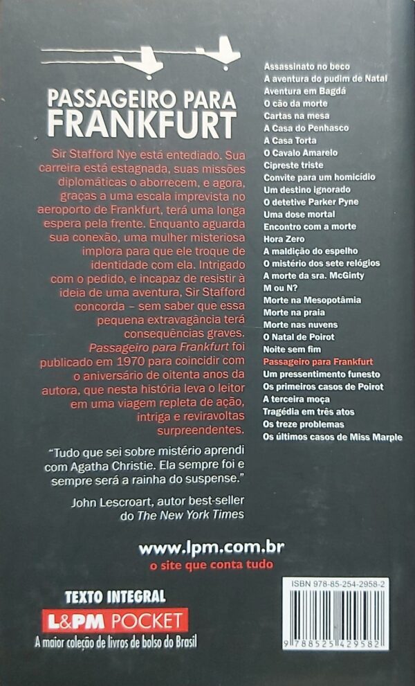 Passageiro Para Frankfurt [Paperback] Christie, Agatha and Breunig, Rodrigo