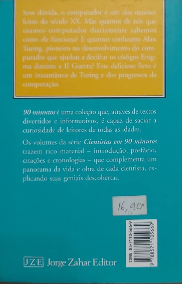 Turing e o computador em 90 minutos [Paperback] Strathern, Paul