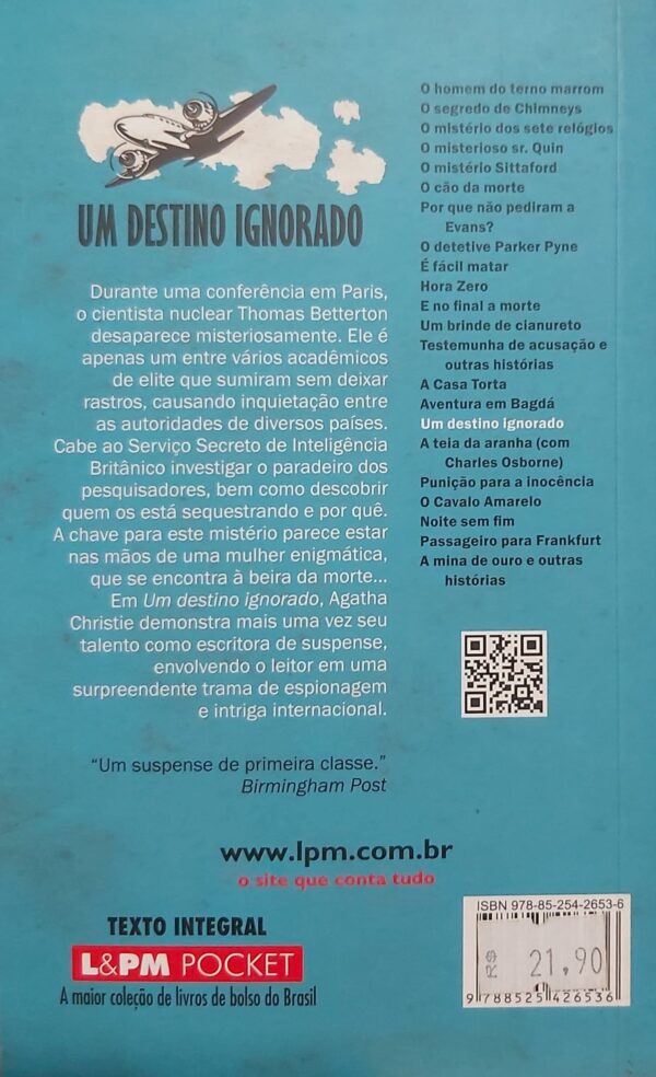 Um Destino Ignorado [Paperback] Christie, Agatha