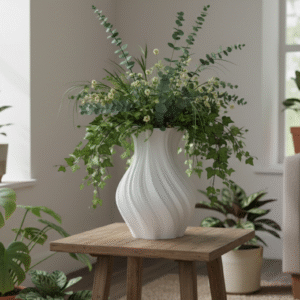 Kit 2 Vasos Para Plantas Artificiais Decorativo Casa Sala