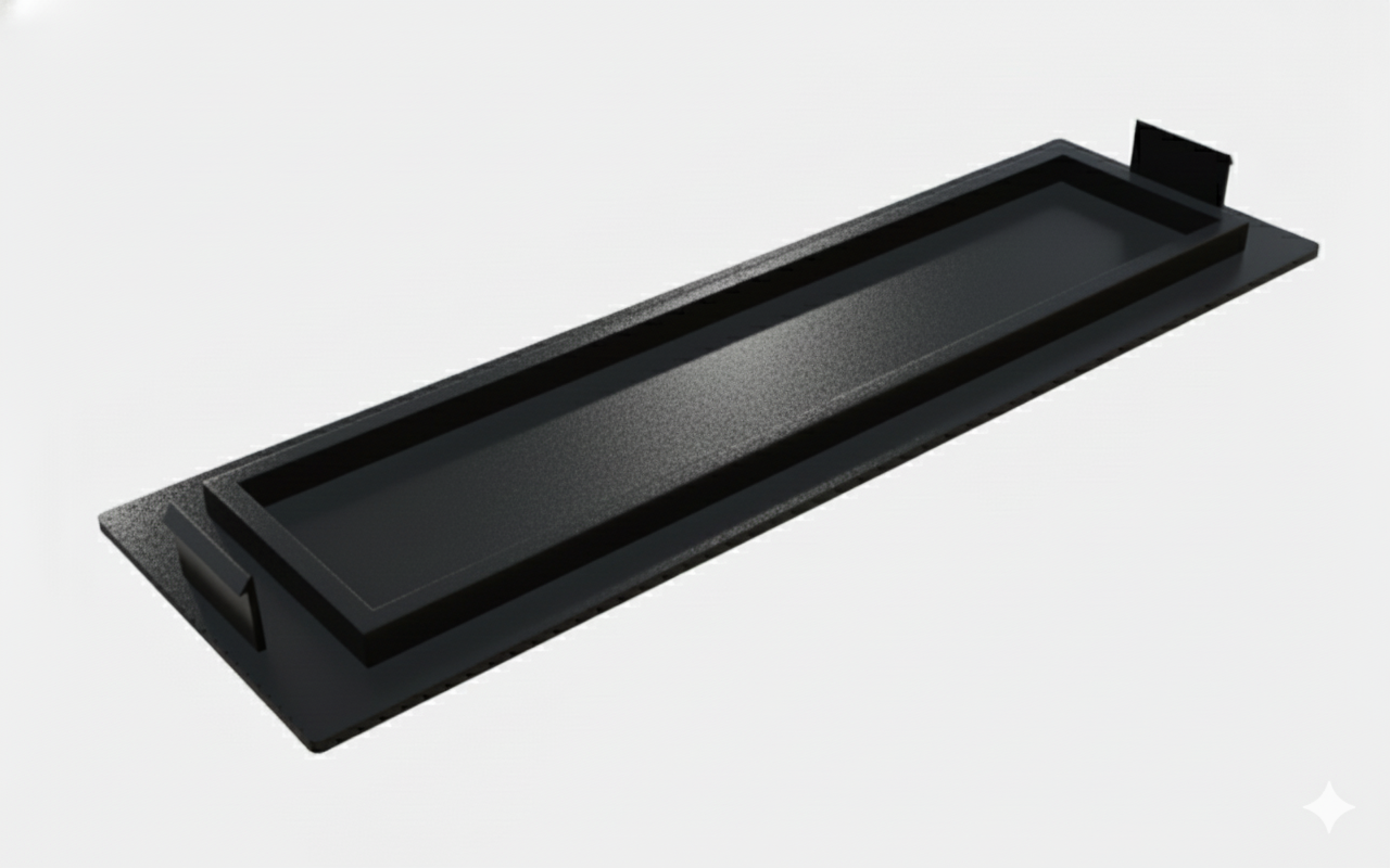 Tampa Acabamento Painel Ford Fiesta 2001 - Falso Rádio 2 Tampa Acabamento Painel Ford Fiesta 2001 - Falso Rádio - Imagem 2